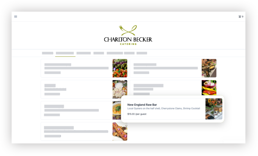 HoneyCart's catering order automation software allowed Charlton Becker to accept online orders without having to rely on 3rd-party platforms