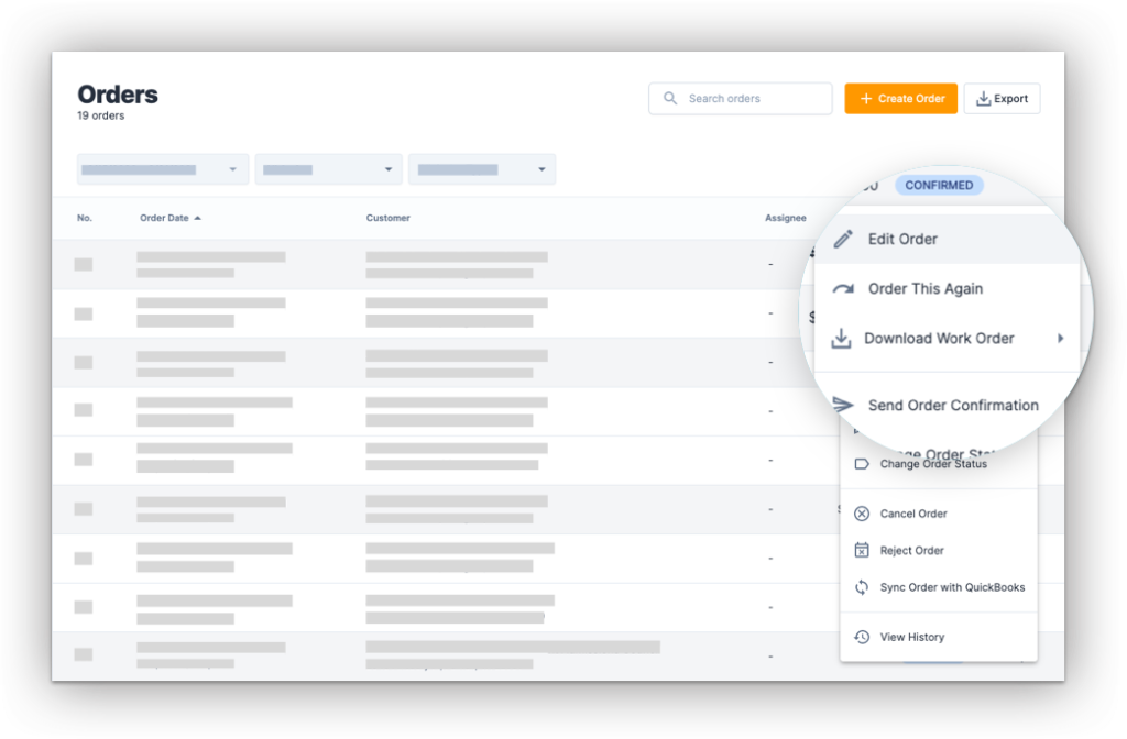 HoneyCart catering order automation software - Orders dashboard to grow catering sales